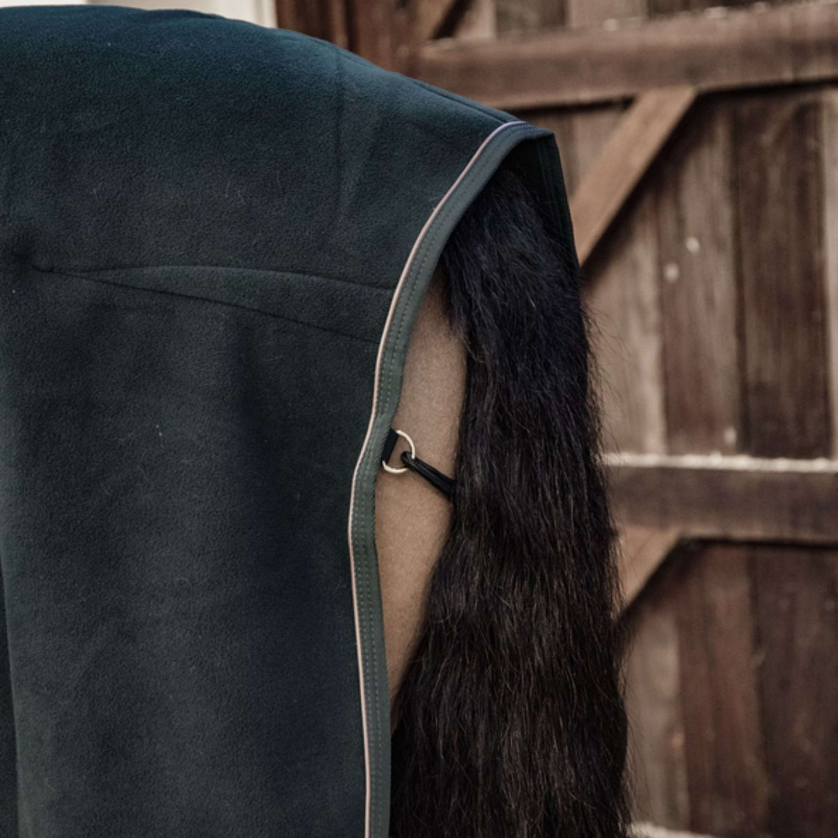 Kentucky Horsewear Manta para el sudor Show Fleece Heavy Verde