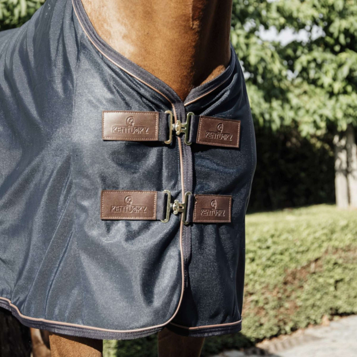 Kentucky Horsewear Manta Antimoscas Navy