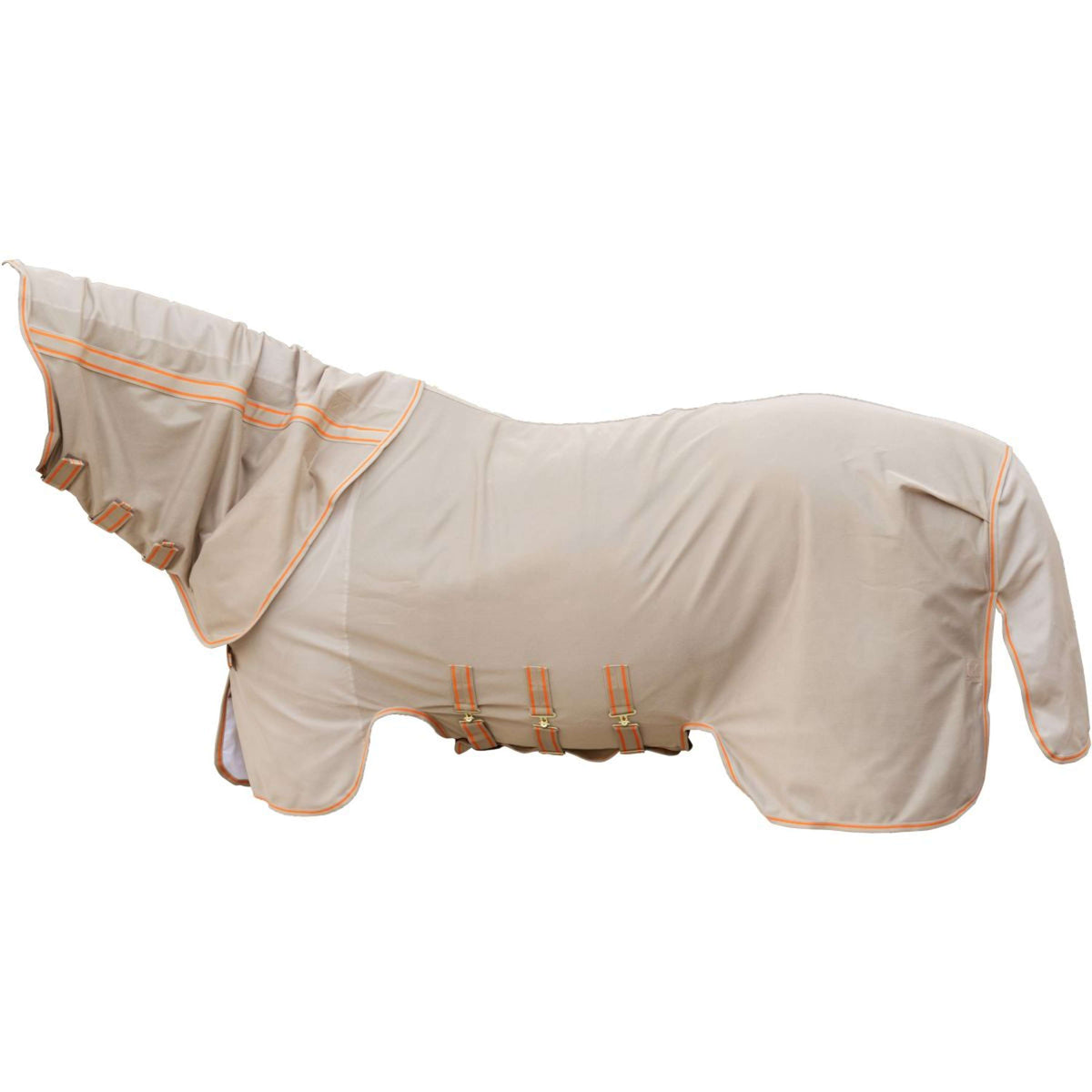 Kentucky Horsewear Manta Antimoscas Comfort Mesh Beige/Naranja