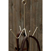 Kentucky Horsewear Gancho para Bridas 4 Montaje en pared Oro