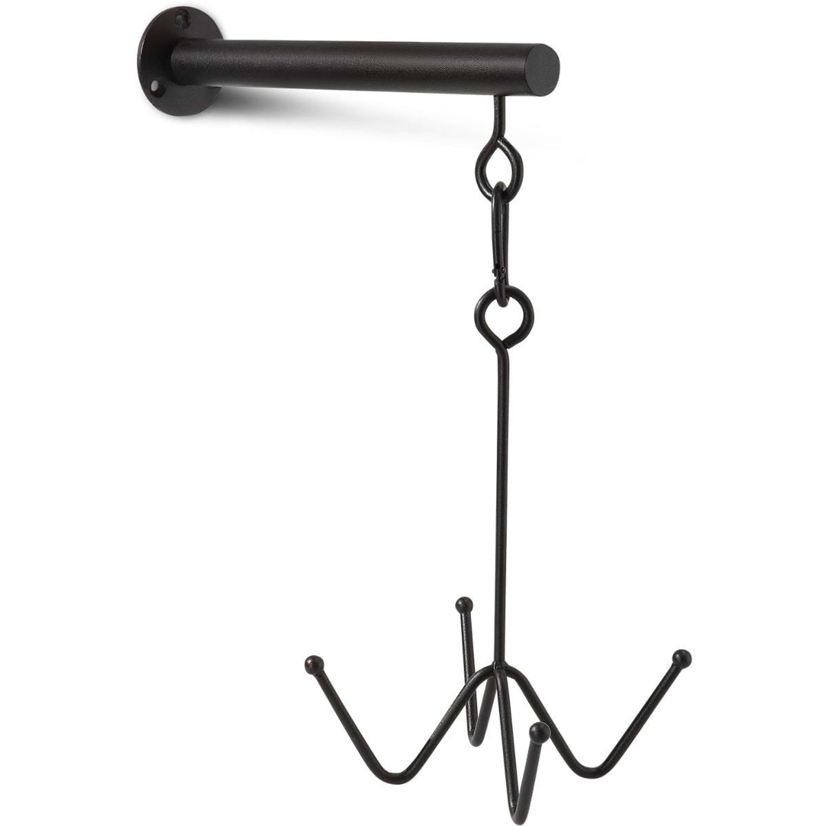 Kentucky Horsewear Gancho para Bridas 4 Montaje en pared Negro