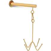 Kentucky Horsewear Gancho para Bridas 4 Montaje en pared Oro