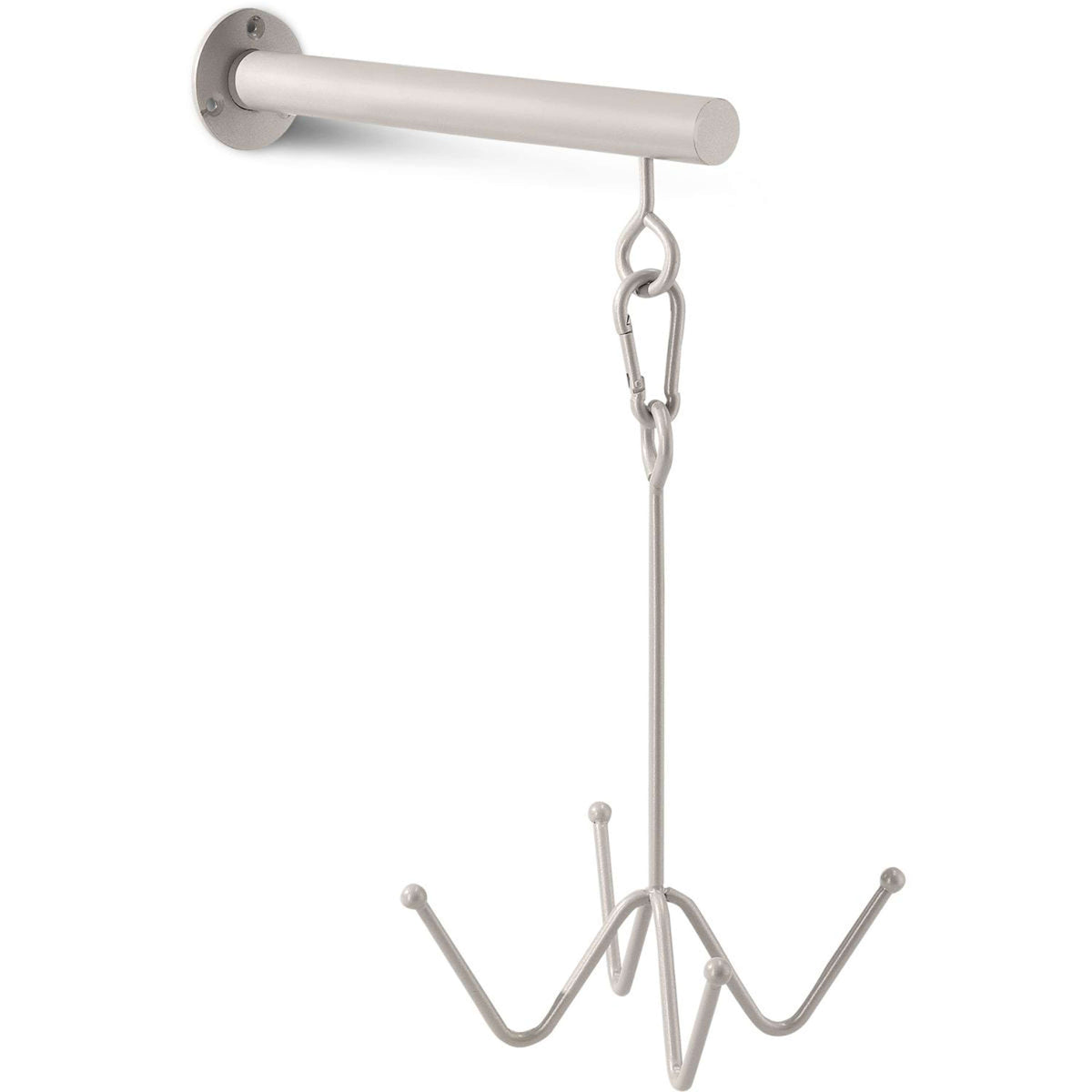 Kentucky Horsewear Gancho para Bridas 4 Montaje en pared Plata