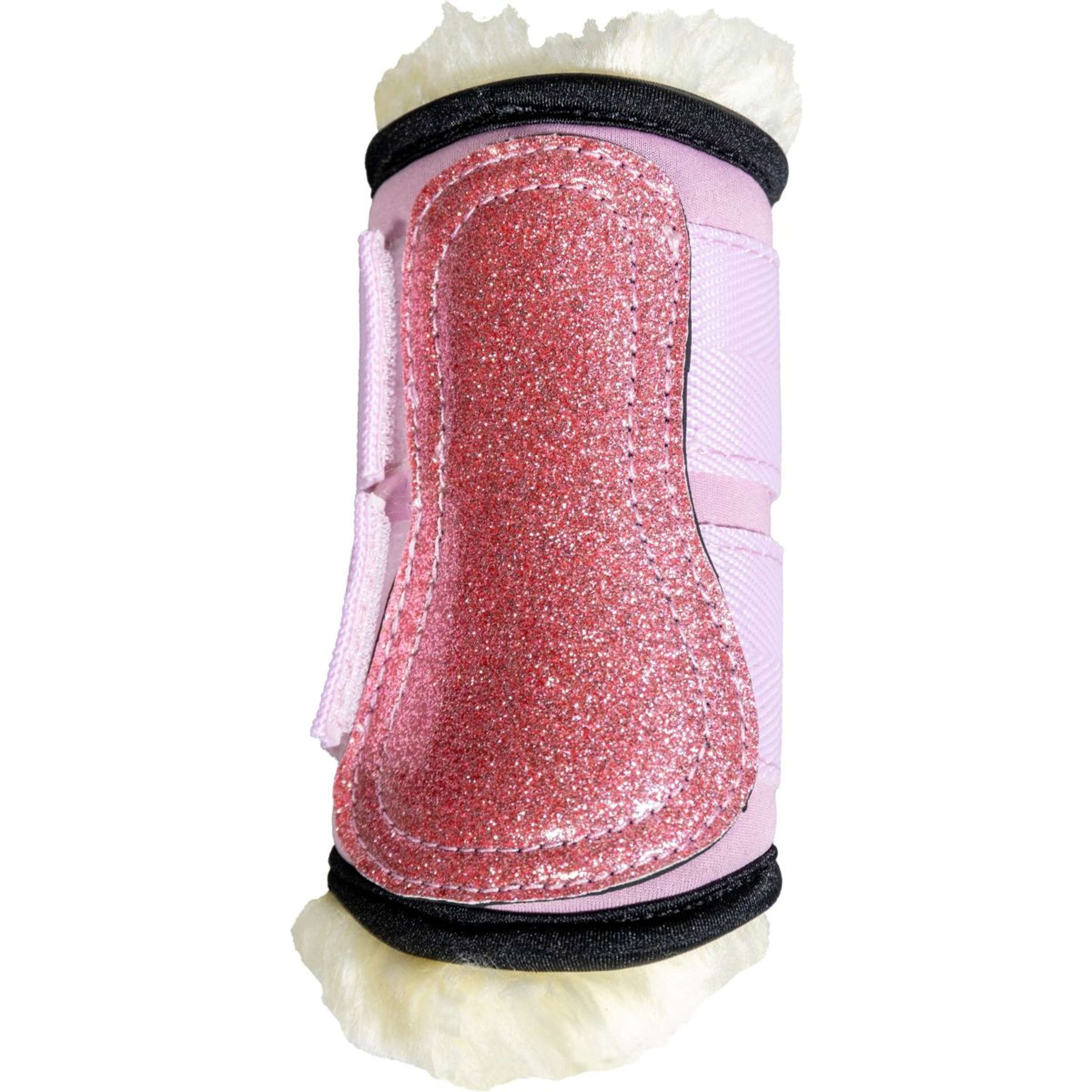 Kentucky Horsewear Protectores de piernas Sheepskin Glitter Unicorn Rosa Viejo