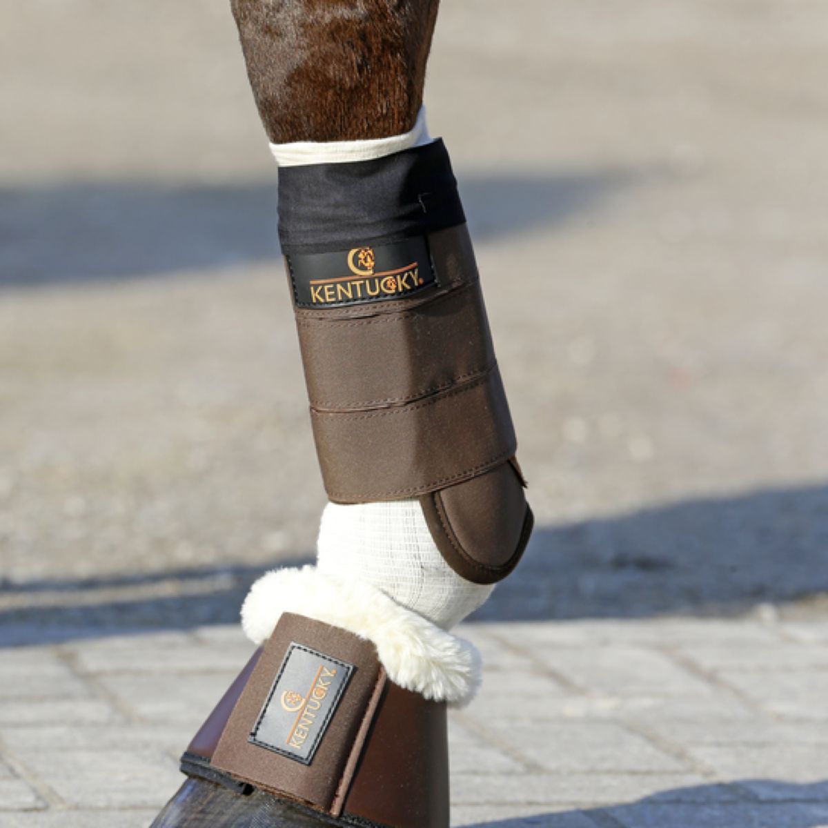Kentucky Horsewear calcetines de montar Tendon Grip Beige