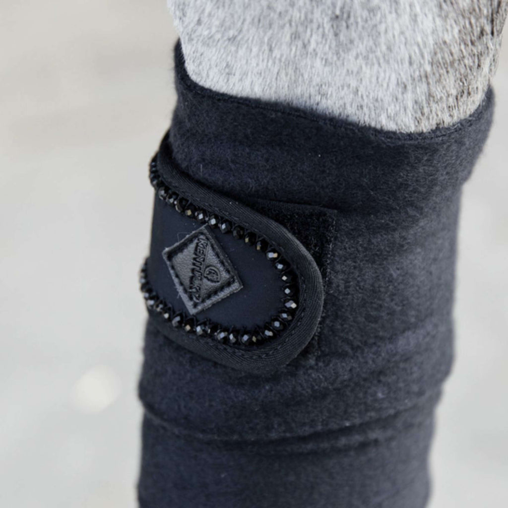 Kentucky Horsewear Vendajes Polar Fleece Polar Fleece Perlas Negro