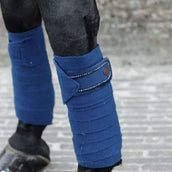 Kentucky Horsewear Vendajes Polar Fleece Velvet Pearls Navy