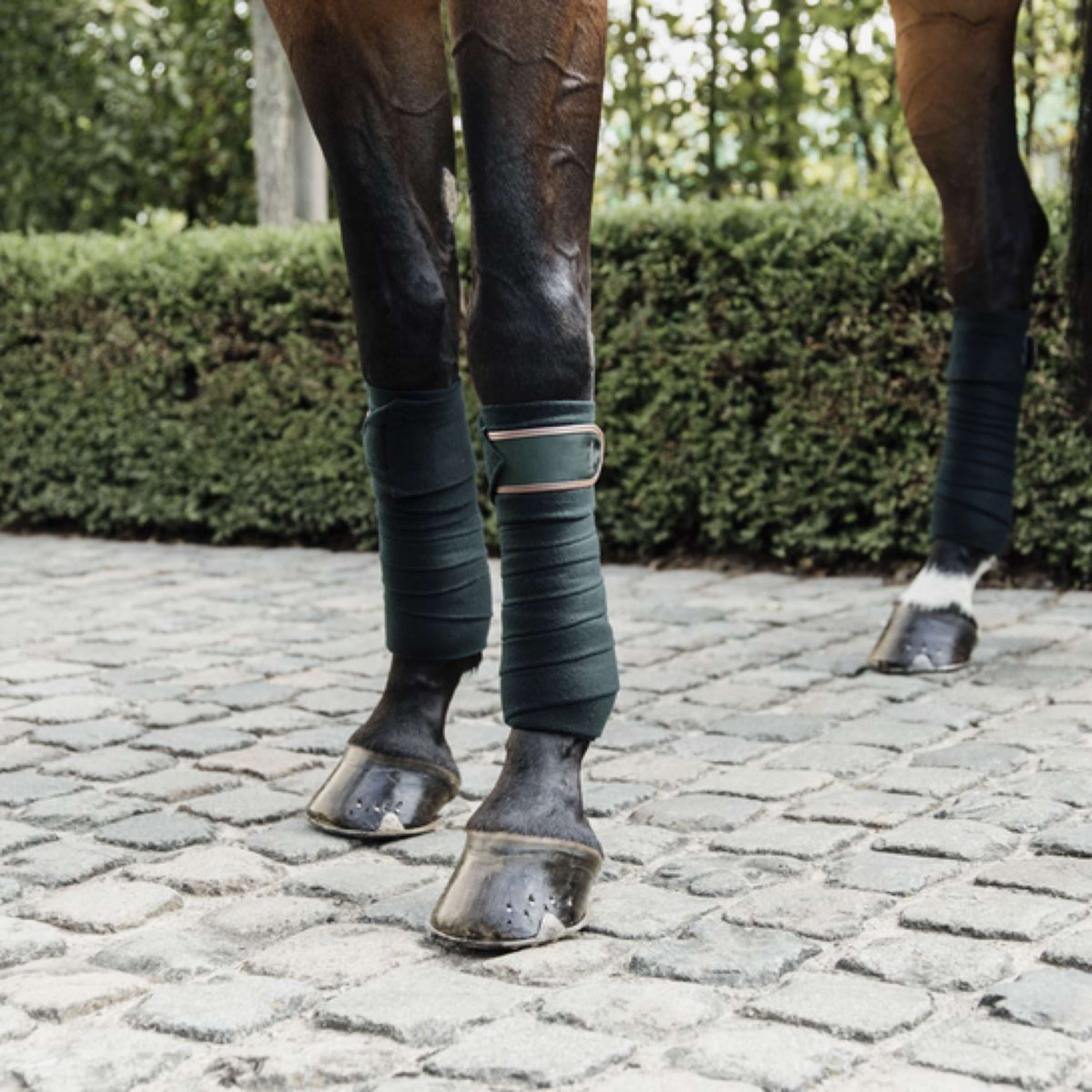 Kentucky Horsewear Vendajes Polar Fleece Verde