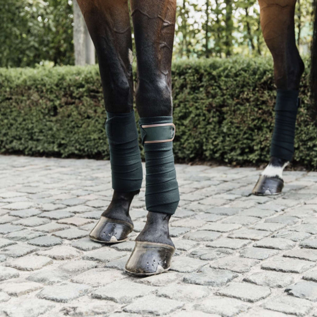 Kentucky Horsewear Vendajes Polar Fleece Verde