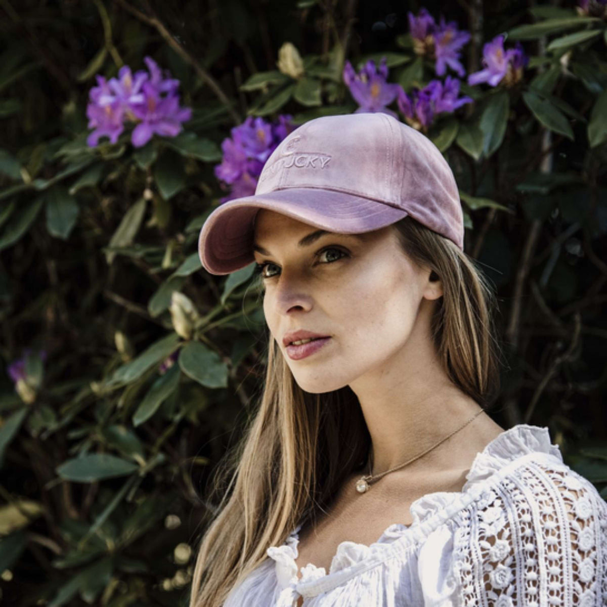 Kentucky Horsewear Gorra Velvet Rosa Viejo