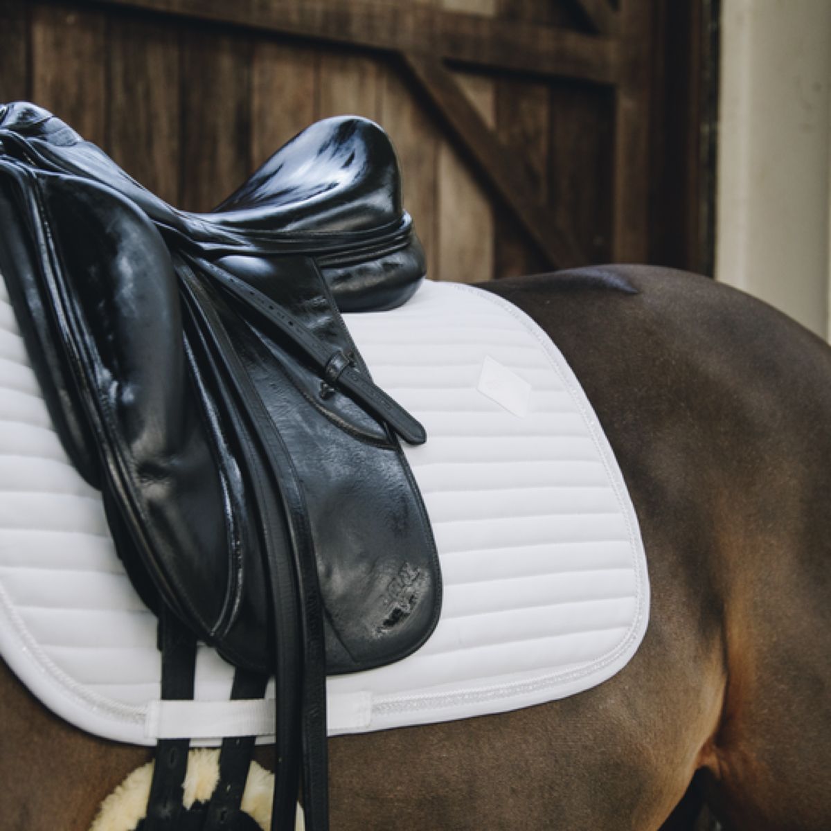 Kentucky Horsewear Mantilla de Doma Clásica Pearls Blanco