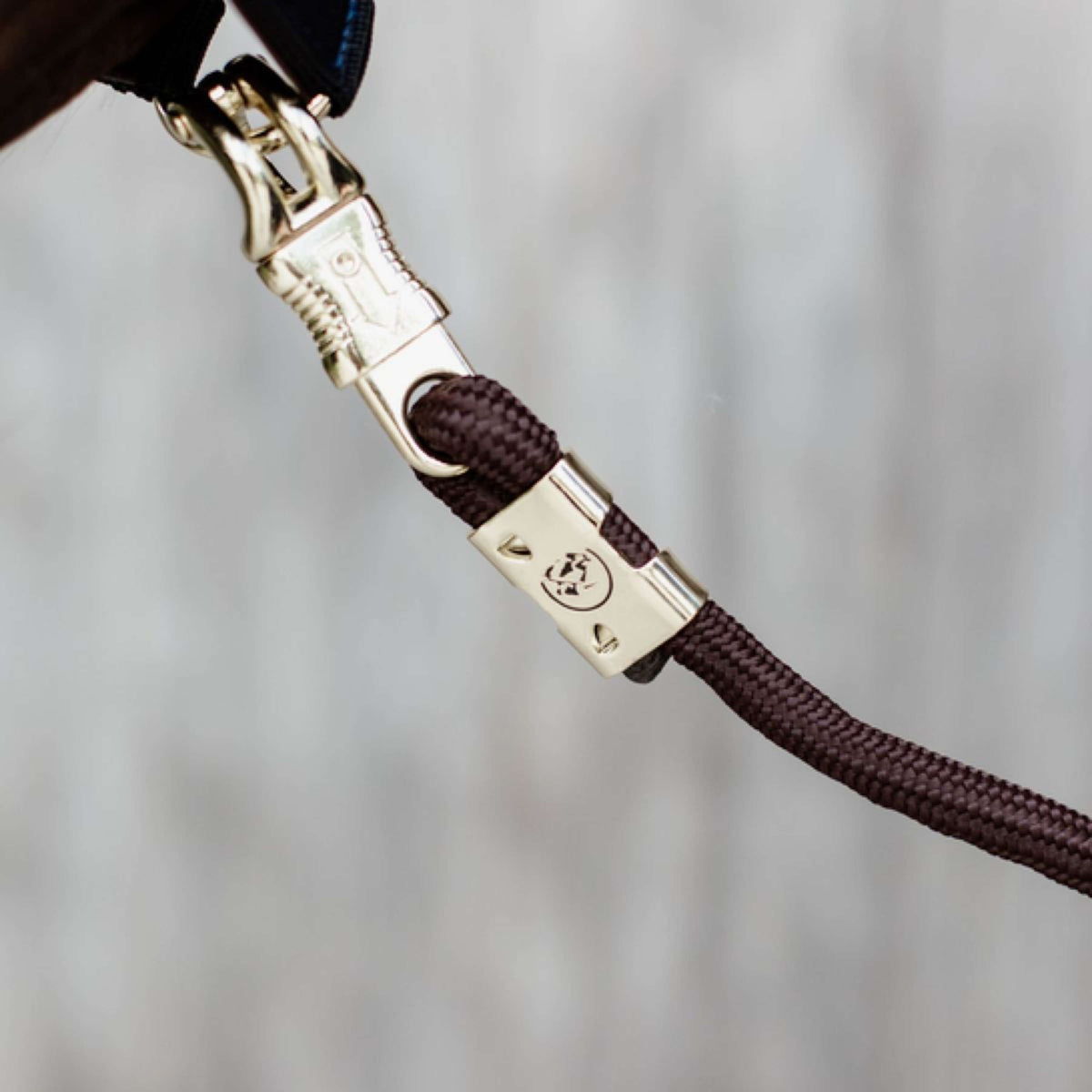Kentucky Horsewear Cuerda de Cabestro Español: Mosquetón de pánico Marron