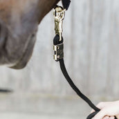 Kentucky Horsewear Cuerda de Cabestro Español: Mosquetón de pánico Negro