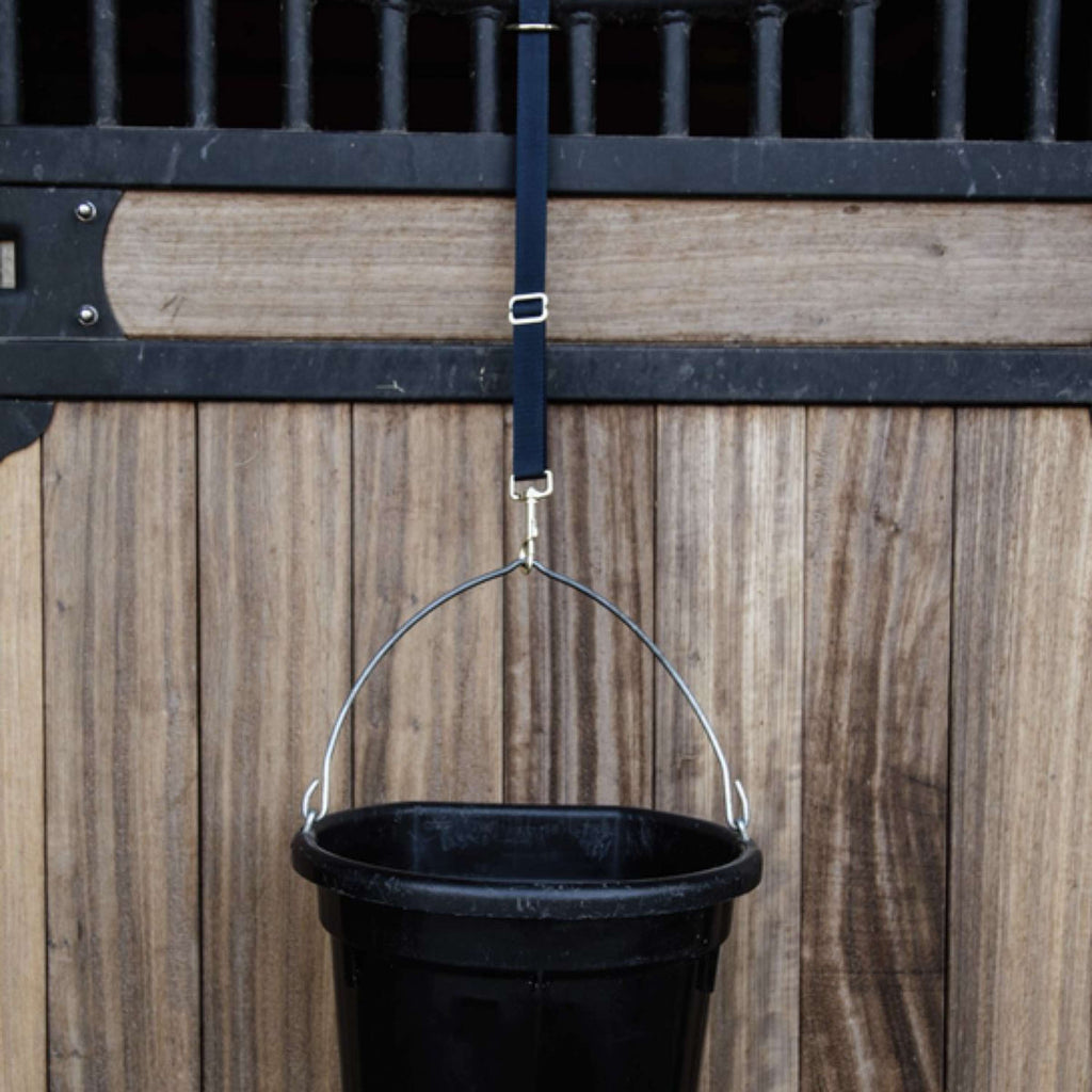 Kentucky Horsewear Soporte de nailon Gancho y anilla 1.º Navy