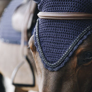 Kentucky Horsewear Cubre orejas Long Stone & Pearl Soundless Dark Navy