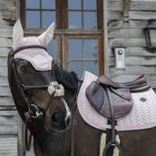 Kentucky Horsewear Bonete para Orejas Wellington Velvet Pearls Soft Rose