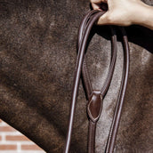 Kentucky Horsewear Cuerda de Presentación Leather Chain Marron