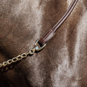 Kentucky Horsewear Cuerda de Presentación Leather Chain Marron