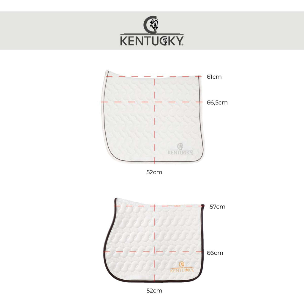 Kentucky Horsewear Mantilla de Doma Clásica Pearls Blanco