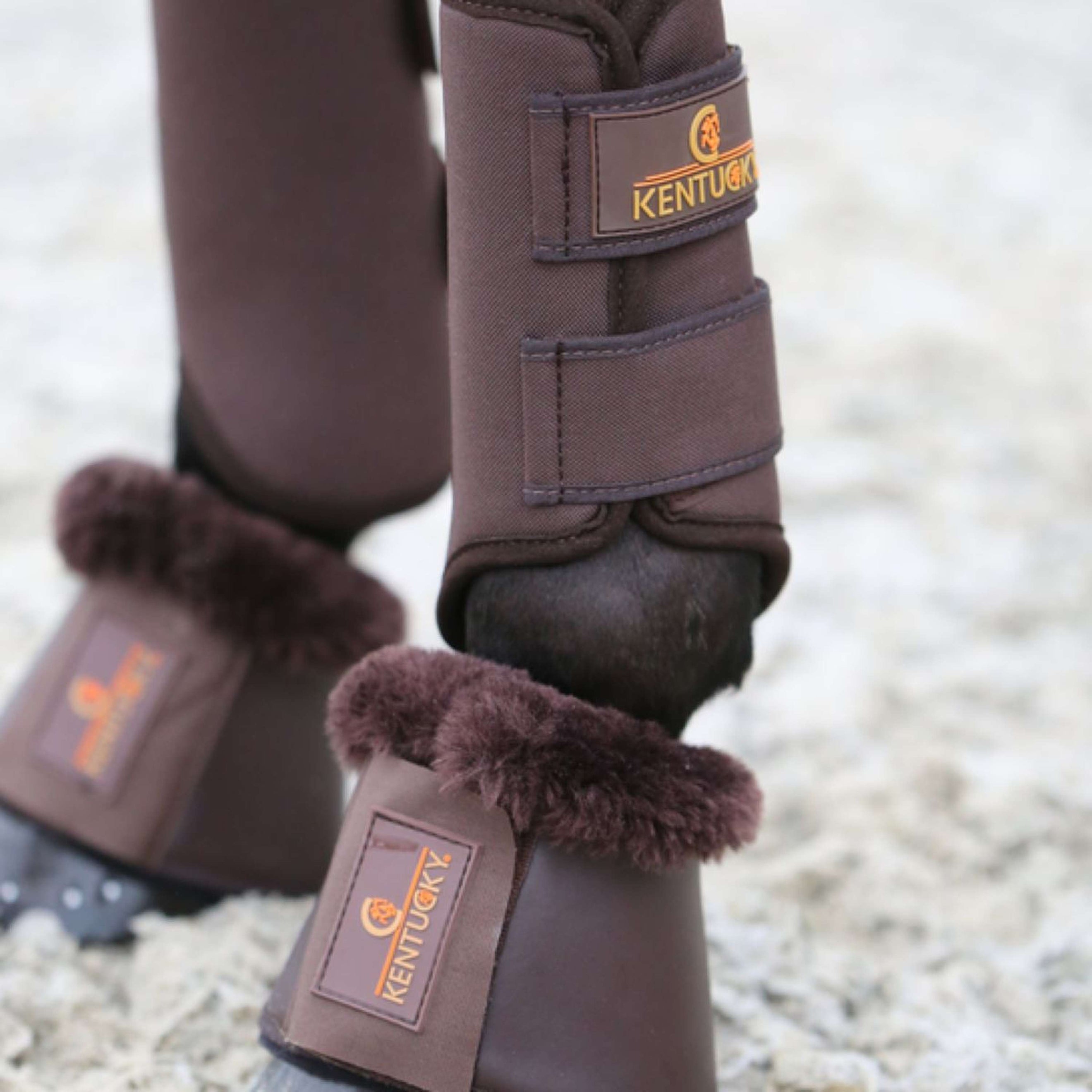 Kentucky Horsewear Turnout Boots 3D Spacer Marron