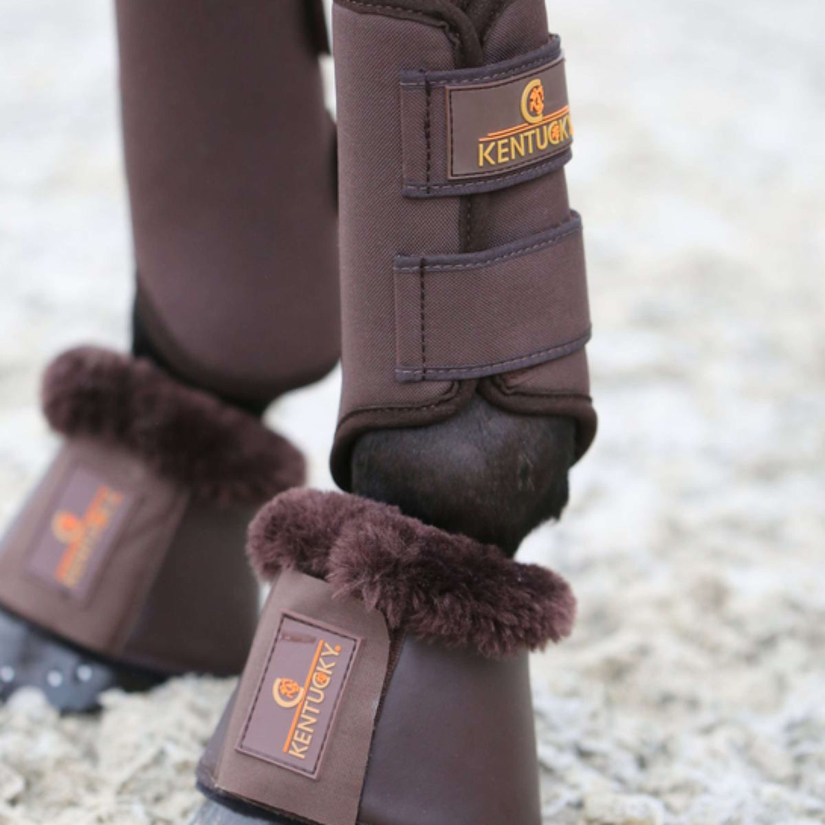 Kentucky Horsewear Turnout Boots 3D Spacer Patas delanteras Marron