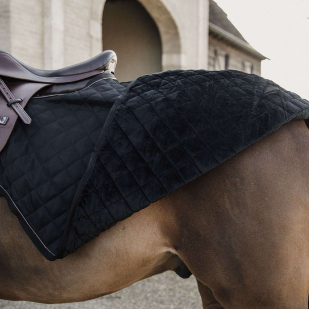 Kentucky Horsewear Manta de ejercicio 160g Negro