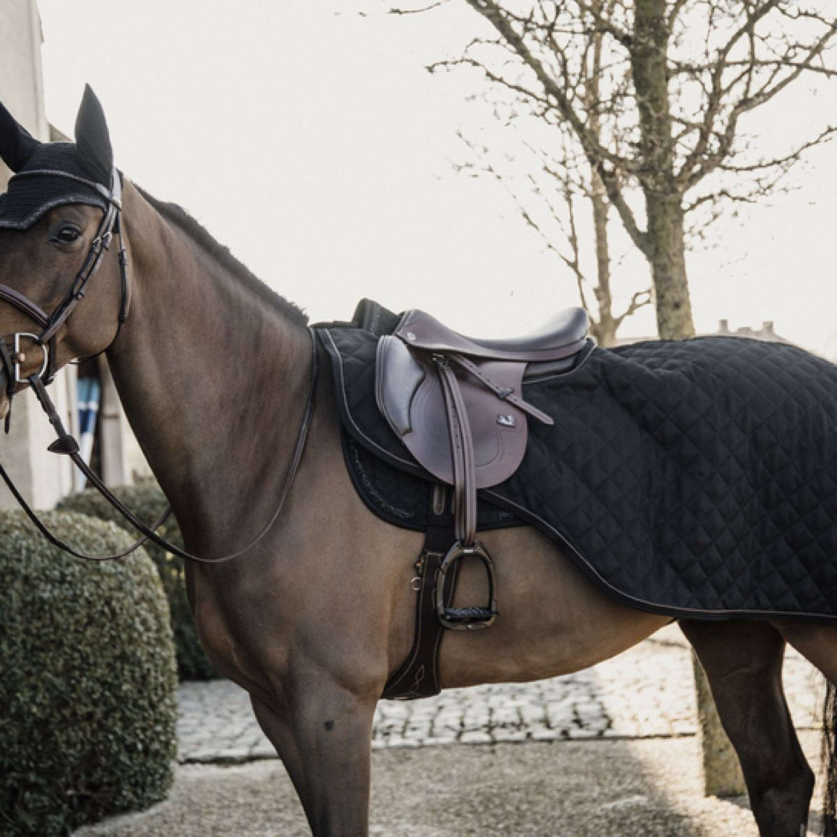 Kentucky Horsewear Manta de ejercicio 160g Negro