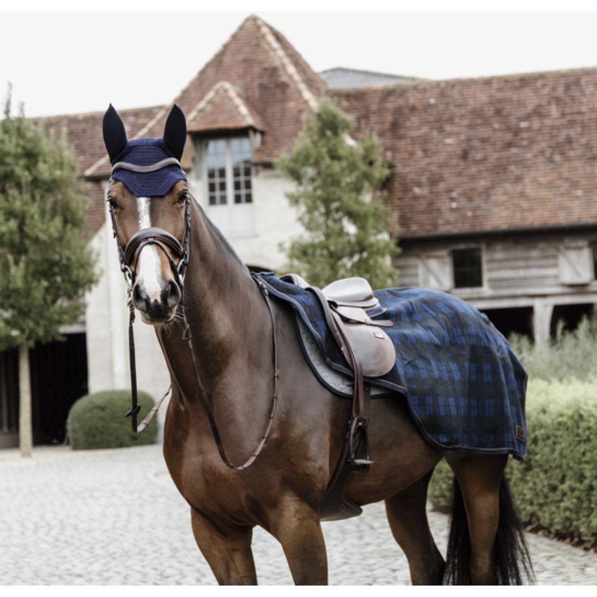 Kentucky Horsewear Manta de ejercicio Heavy Fleece Azul oscuro