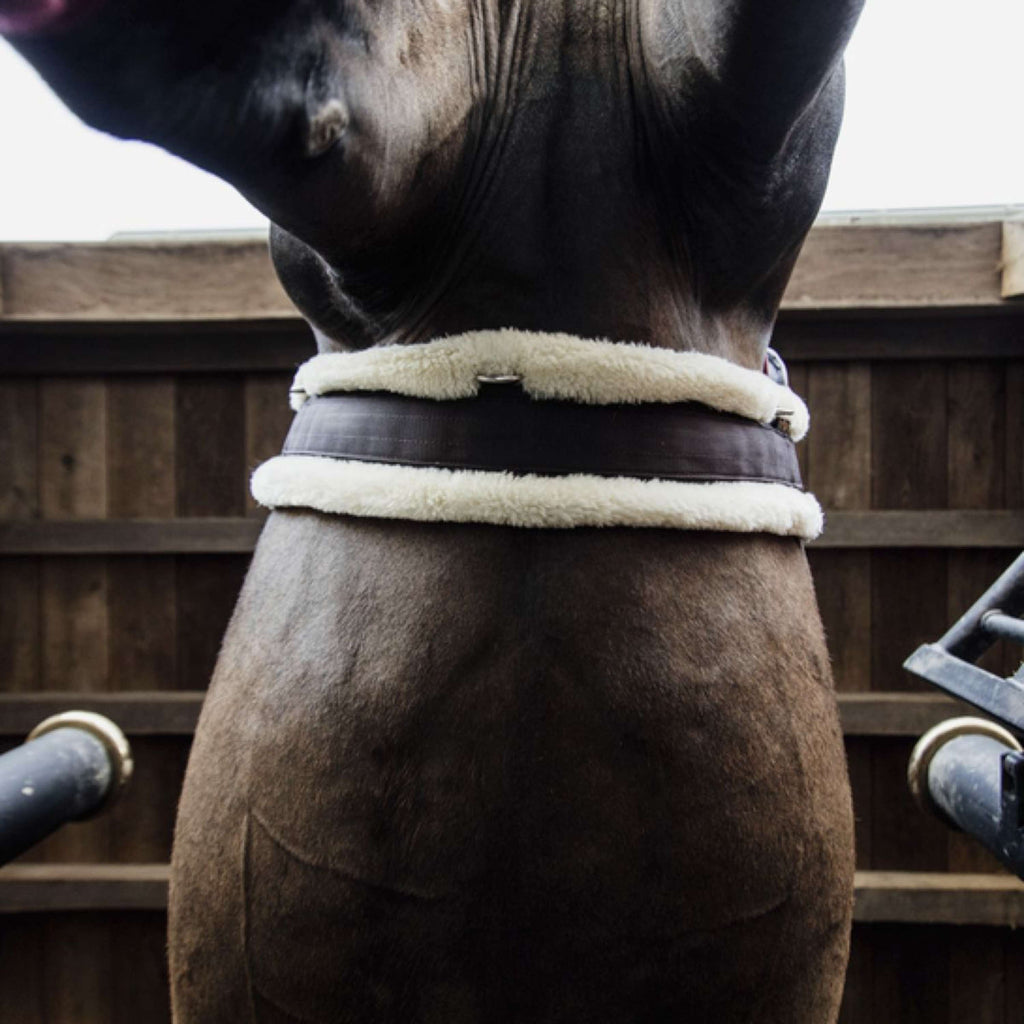 Kentucky Horsewear Cincha General Polivalente Sheepskin Marron/Natural