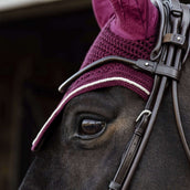 Kentucky Horsewear Bonete para Orejas Wellington Velvet Bordeaux