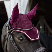 Kentucky Horsewear Bonete para Orejas Wellington Velvet Bordeaux