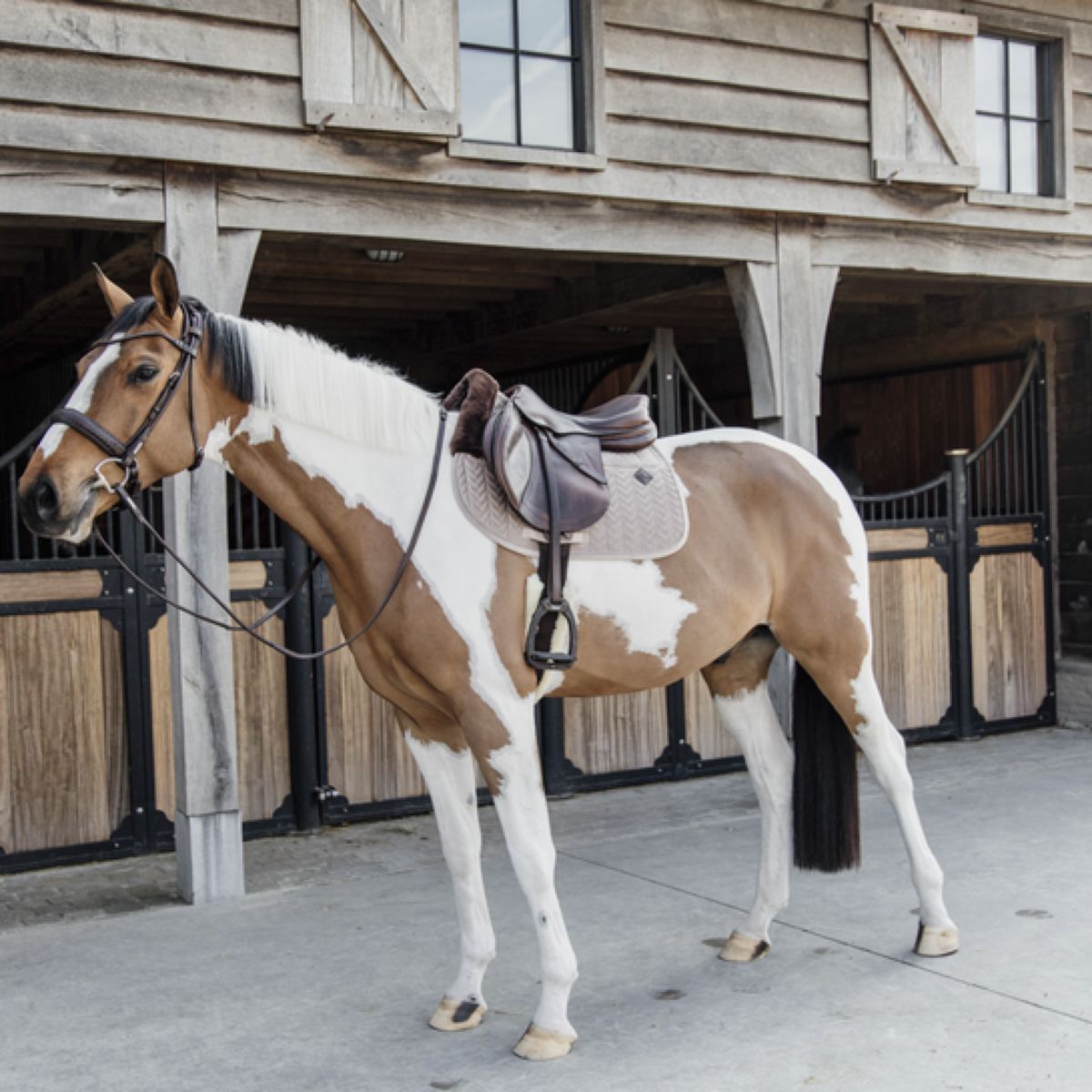 Kentucky Horsewear Mantilla Skin Friendly Velvet Springen Beige