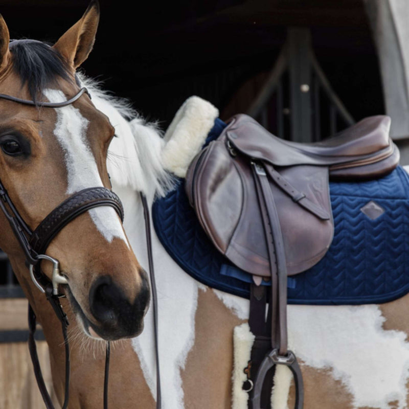 Kentucky Horsewear Mantilla Skin Friendly Velvet Saltando Navy