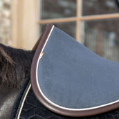 Kentucky Horsewear Mantilla Halfpad Absorción anatómica Navy/White/Brown