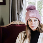 Kentucky Horsewear Gorro Pompom Rosa Viejo