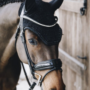 Kentucky Horsewear Cubre orejas Wellington Glitter Soundless Negro