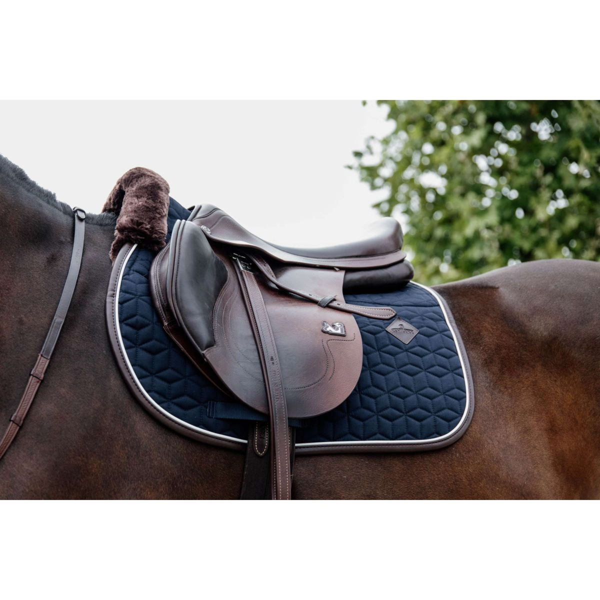 Kentucky Horsewear Mantilla Skin Friendly Springen Navy