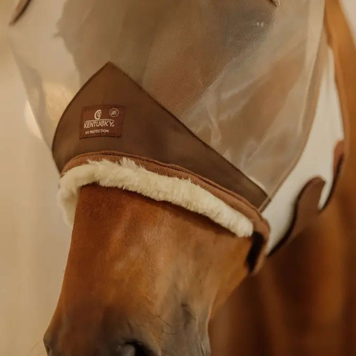 Kentucky Máscara para Moscas Skin Friendly con Orejas Plata