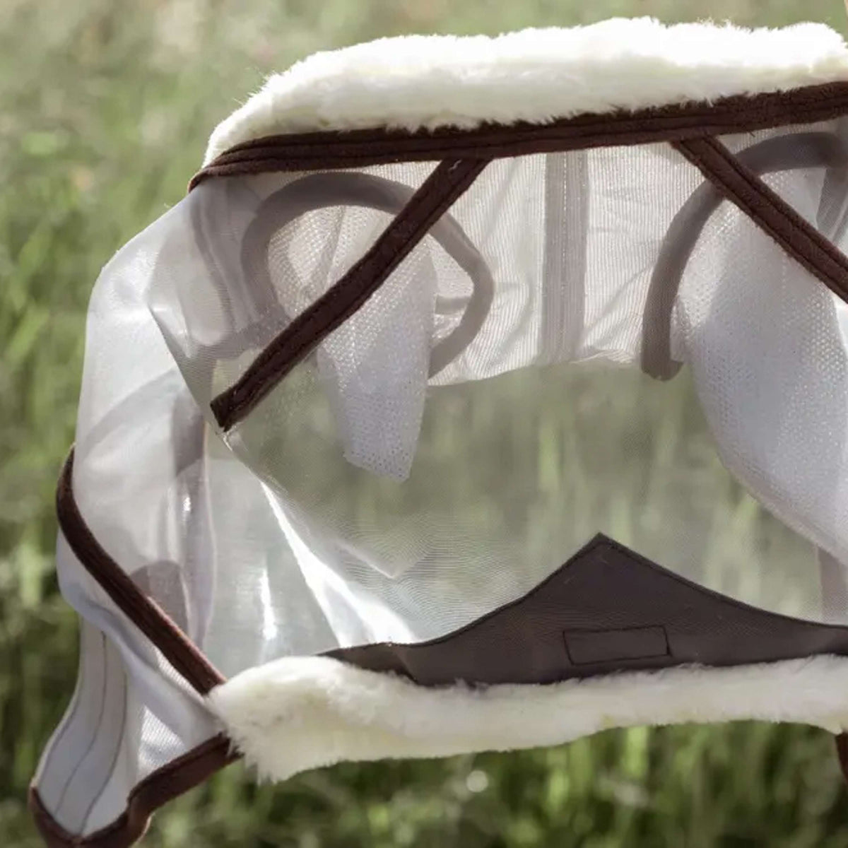 Kentucky Máscara para Moscas Skin Friendly con Orejas Plata