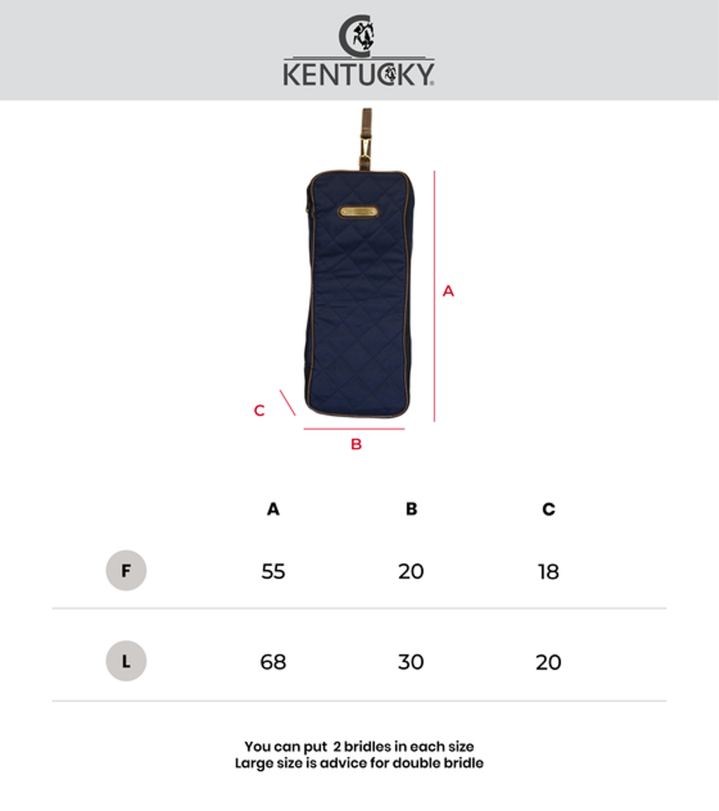 Grooming Deluxe by Kentucky Bolsa para brida Gris