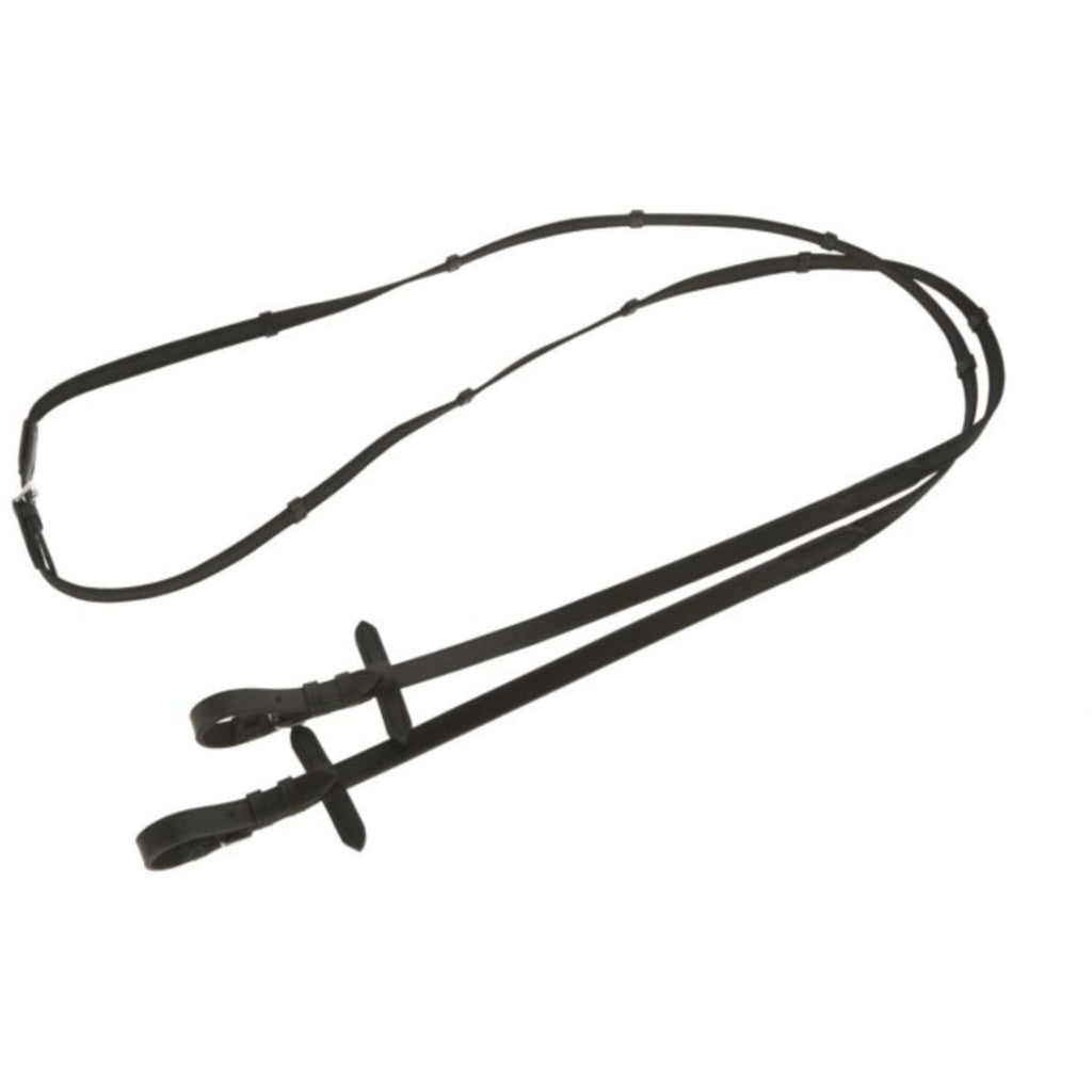 Kerbl Riendas Rubber Antideslizante Negro/Marrón