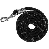 Covalliero Cuerda de Cabestro Reflective con Mosquetón Negro/Plata