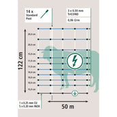 Ako Red para Ovejas OviNet Maxi Blanco/Azul