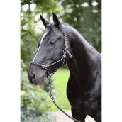 Kerbl Cabezada de Cuerda Negro Gris