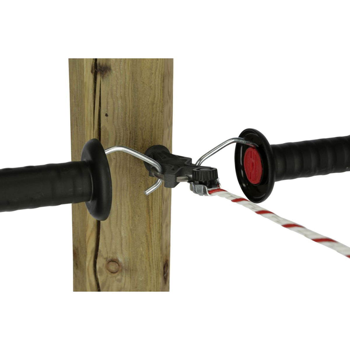 Kerbl Aislador de Puerta X³ Galvanizado Negro