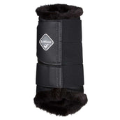 LeMieux Protectores de piernas Brushing Fleece Negro/Negro