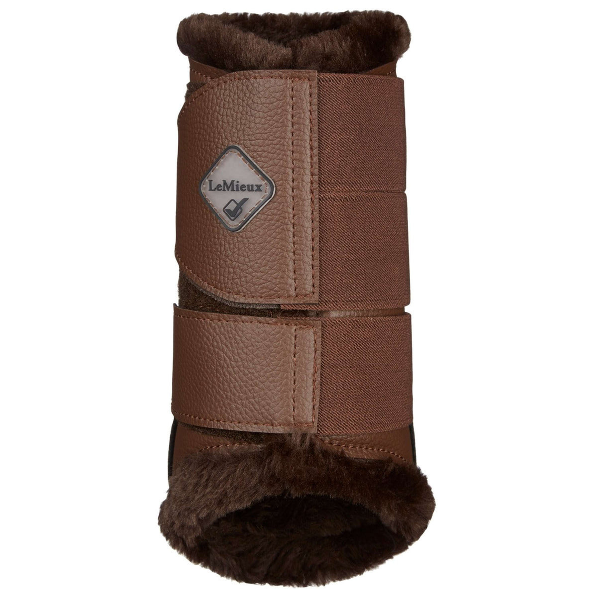 LeMieux Protectores de piernas Brushing Fleece Marron