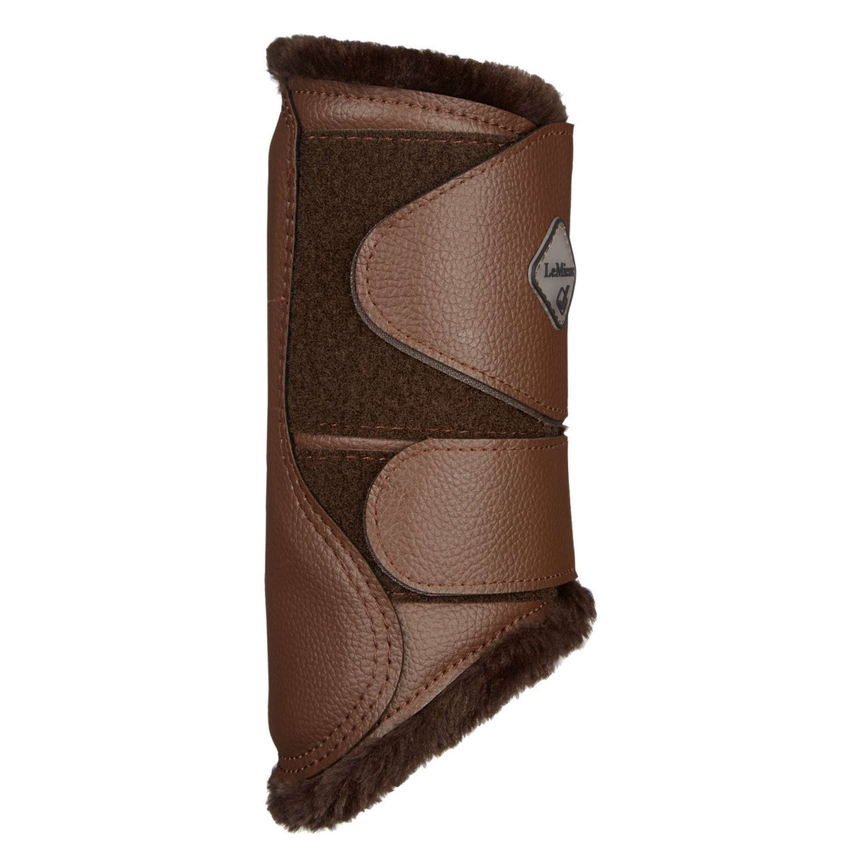 LeMieux Protectores de piernas Brushing Fleece Marron