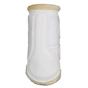 LeMieux Protectores de piernas Brushing Fleece Blanco<>Beige