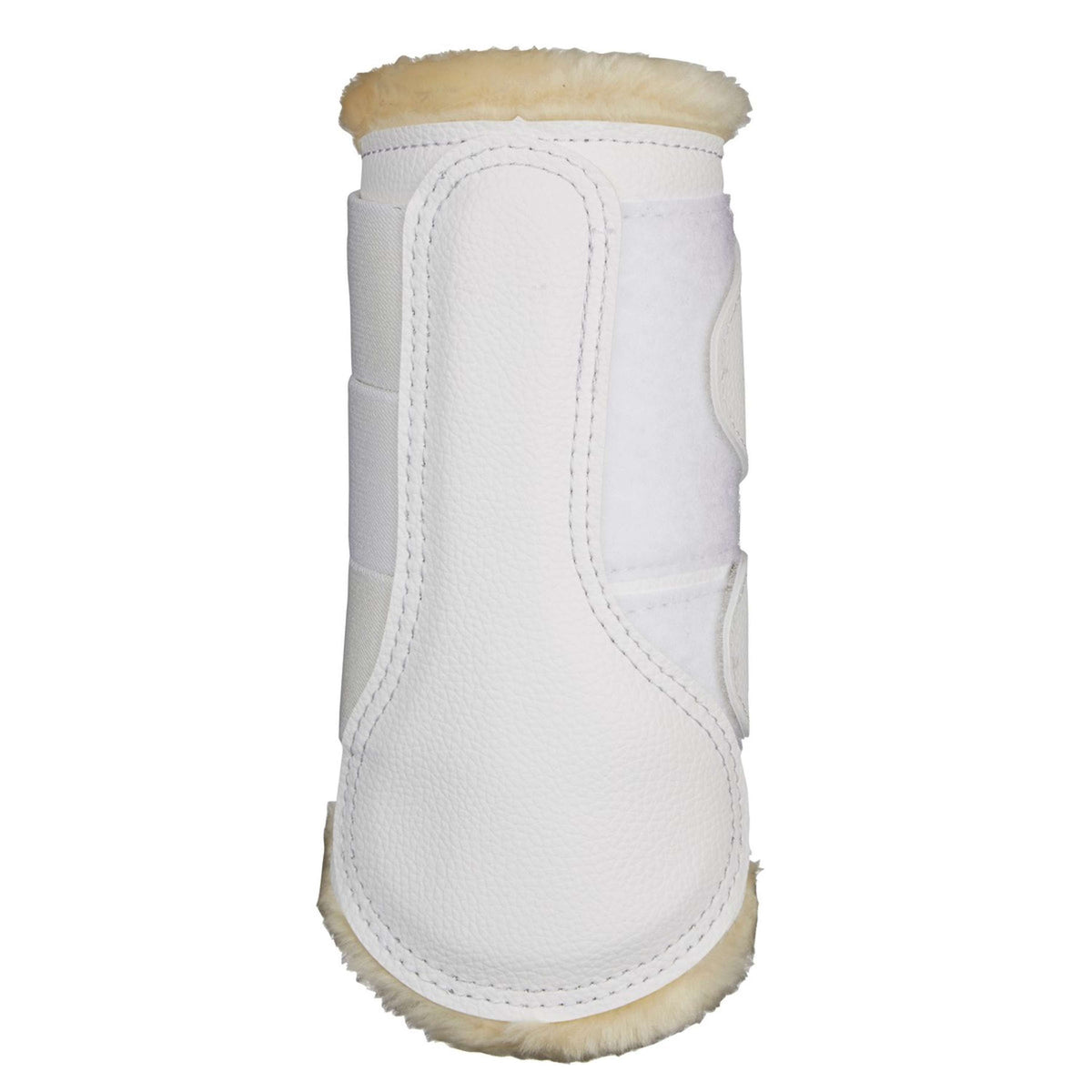 LeMieux Protectores de piernas Brushing Fleece Blanco<>Beige